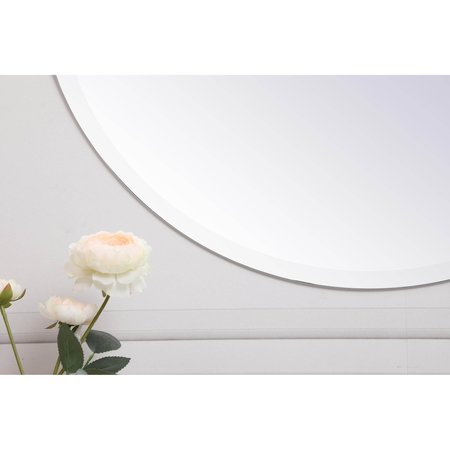 Elegant Decor Gracin Round Mirror 28 Inch In Clear MR401928